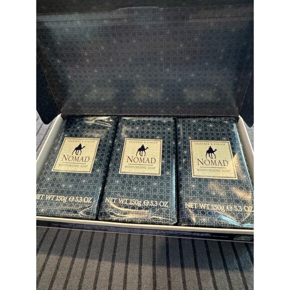 New Crabtree & Evelyn Nomad Moisturising Soap Bars -Set of 3 - 150 G / 5.3 Oz - Picture 3 of 5